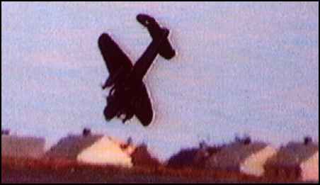 Just before impact