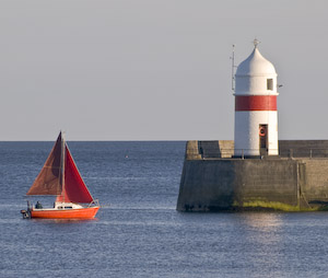 LightHouse and Sailing Boat
